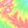 Mapa topográfico Sierra de Baza, altitud, relieve