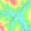 Mapa topográfico Chuquihuta, altitud, relieve