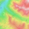 Mapa topográfico Vallibierna, altitud, relieve