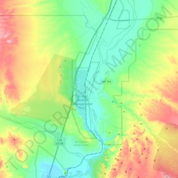 Mapa Topografico Rio Grande Altitud Relieve